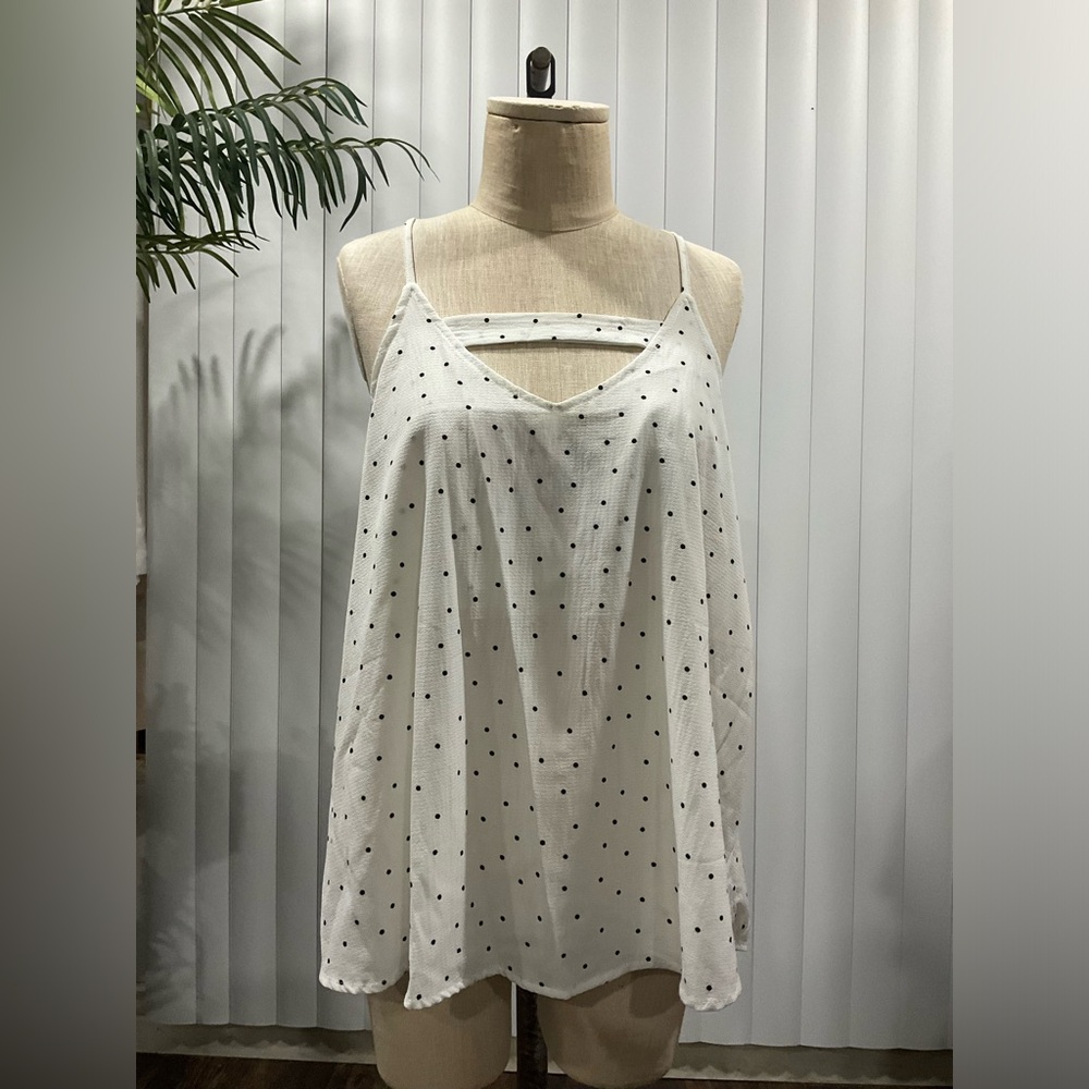 Plus size spaghetti strap blouse